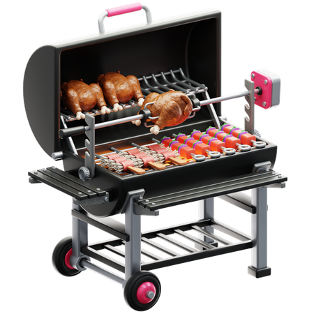 Bbq Grill  3D Icon