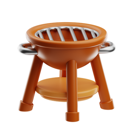 BBQ Grill  3D Icon