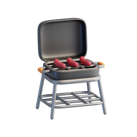 Bbq Grill  3D Icon