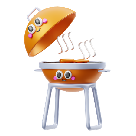 Bbq Grill  3D Illustration