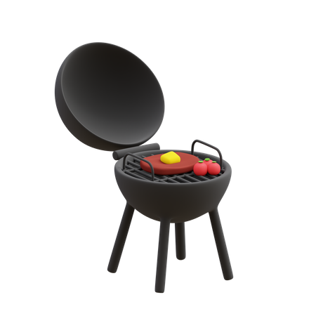 BBQ Grill 3D Illustration