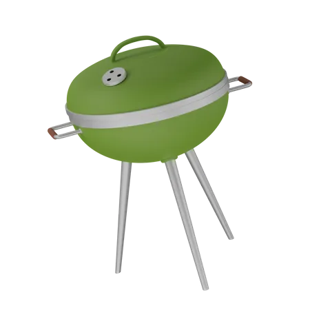 BBQ grill  3D Illustration