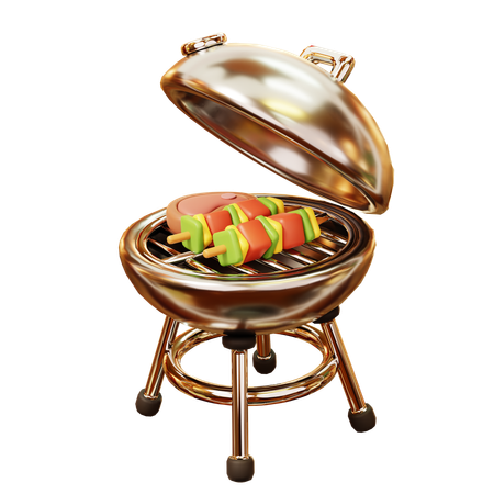 Bbq Kebab  3D Icon