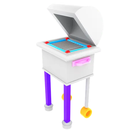 BBQ machine  3D Icon