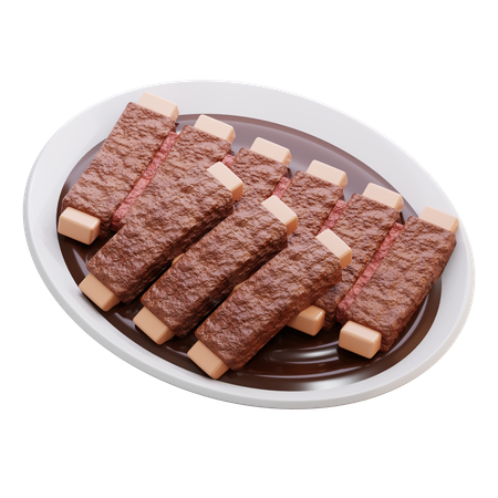 Bbq ribs  3D Icon