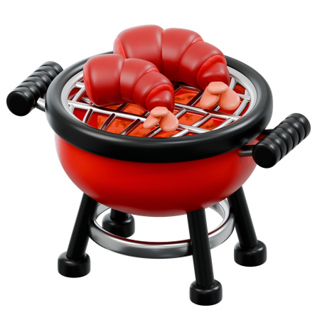 Bbq Shrimp  3D Icon