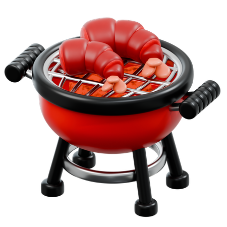 Bbq Shrimp  3D Icon