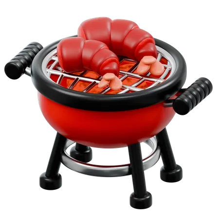Bbq Shrimp  3D Icon