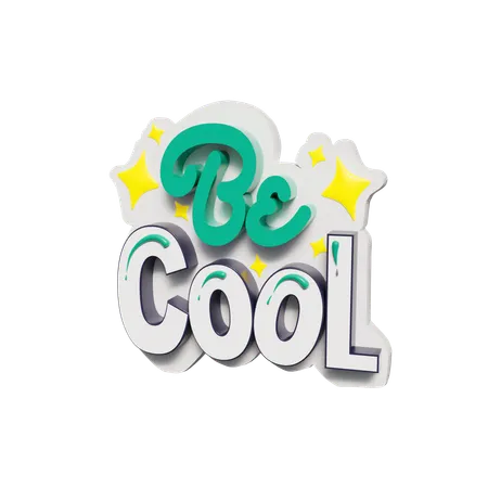 Be Cool  3D Icon