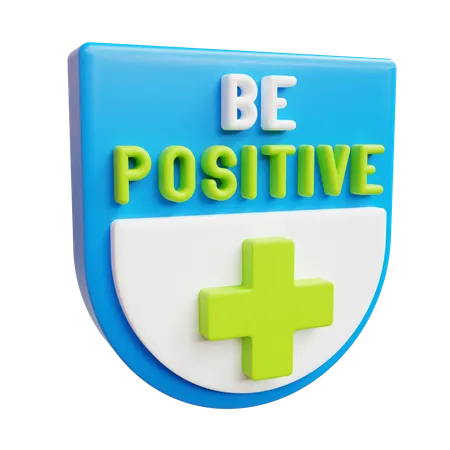 Be positive  3D Icon