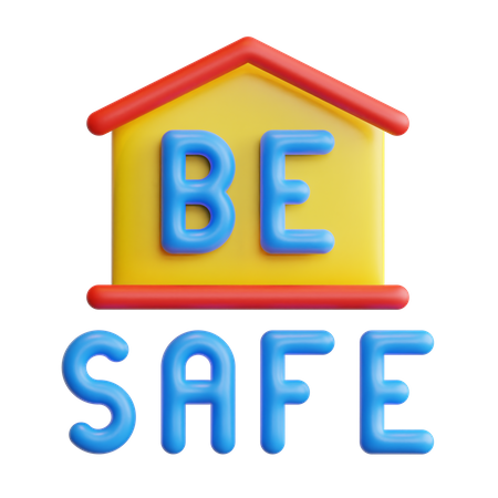 Be Safe  3D Sticker