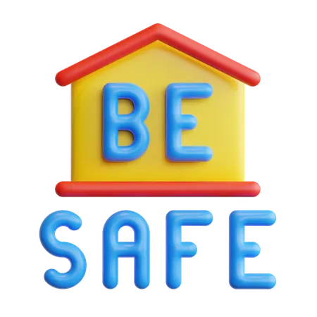 Be Safe  3D Sticker