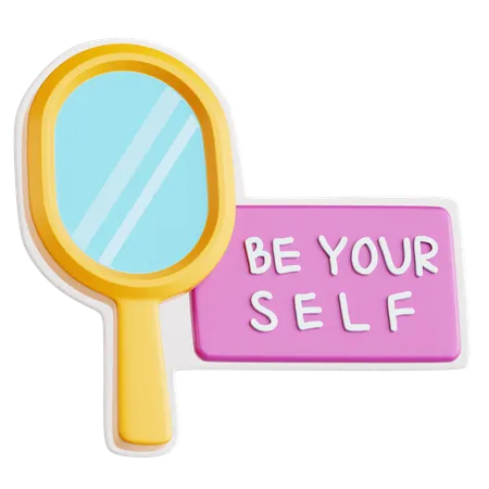 Be Yourself Sticker  3D Icon