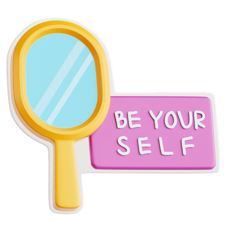 Be Yourself Sticker  3D Icon