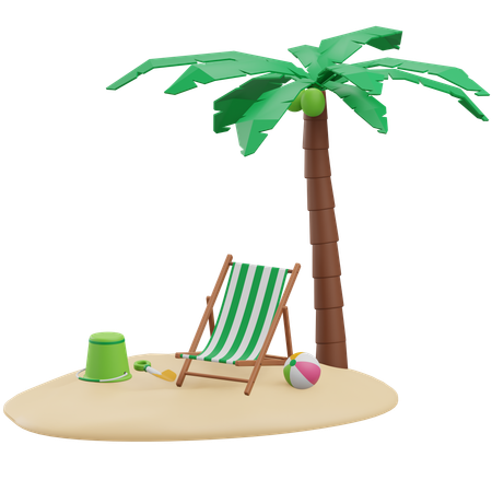 Beach  3D Icon