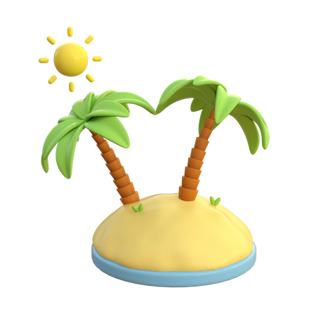 Beach  3D Icon