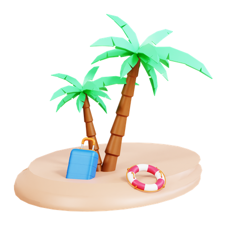 Beach  3D Icon