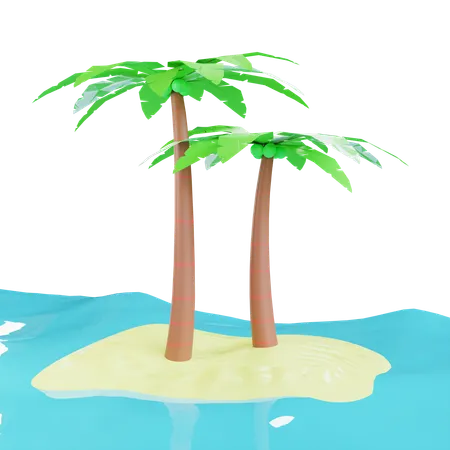 Beach  3D Icon