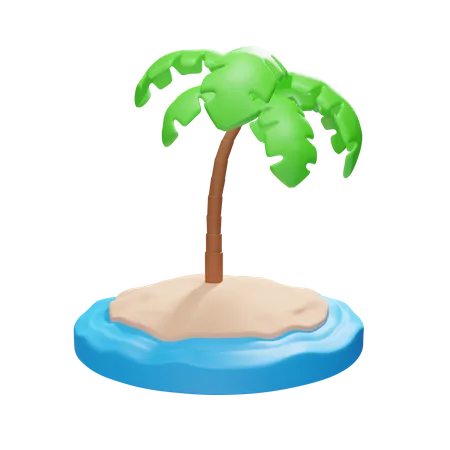 Beach  3D Icon