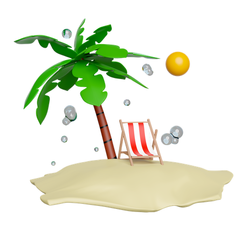 Beach  3D Icon