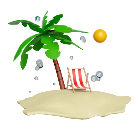 Beach  3D Icon