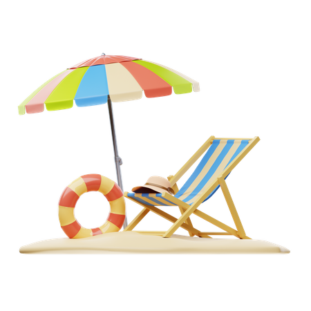 Beach  3D Icon