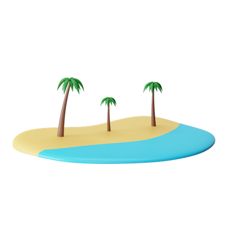 Beach  3D Icon