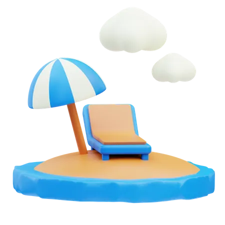 Beach  3D Icon