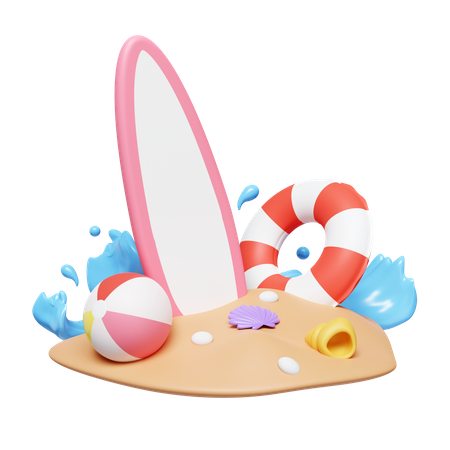 Beach  3D Icon