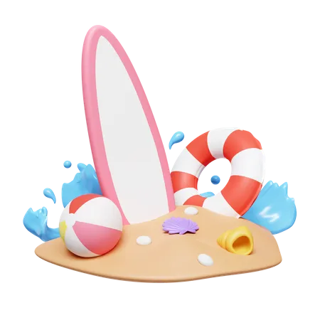 Beach  3D Icon