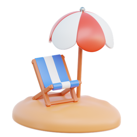 Beach  3D Icon