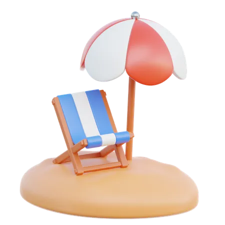 Beach  3D Icon