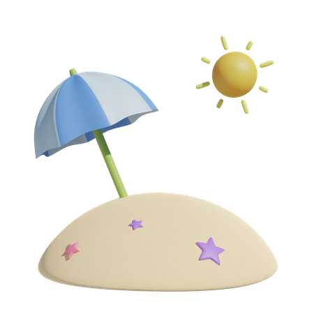 Beach  3D Icon
