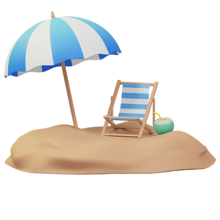 Beach  3D Icon