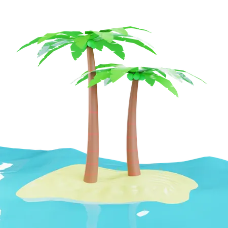 Beach 3D Icon