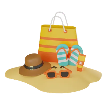 Beach Accessories  3D Icon