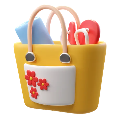 Beach Bag  3D Icon