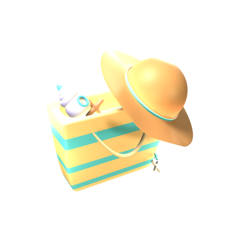 Beach Bag  3D Icon