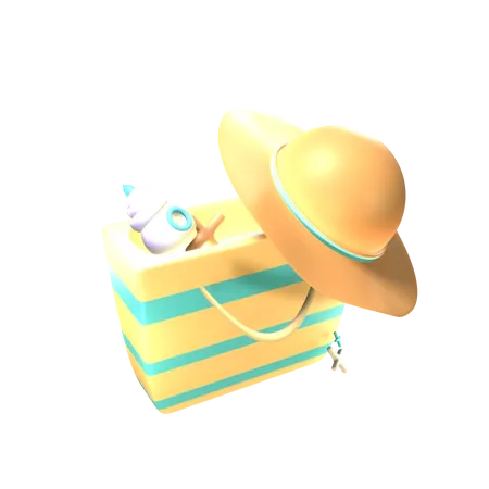 Beach Bag  3D Icon