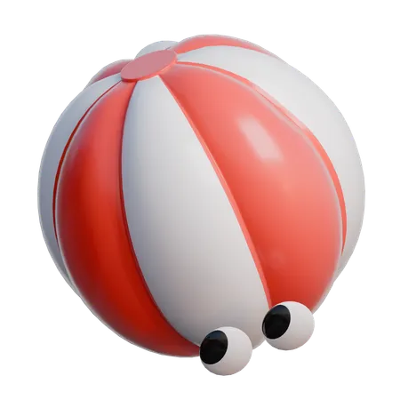 Beach Ball 3 D Travel And Vacation Icon 3D Icon