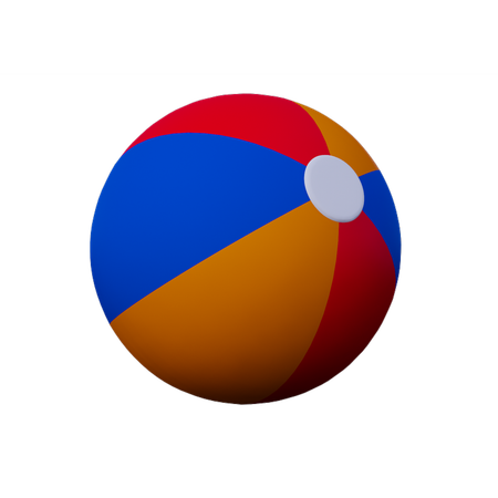 ビーチボール  3D Icon