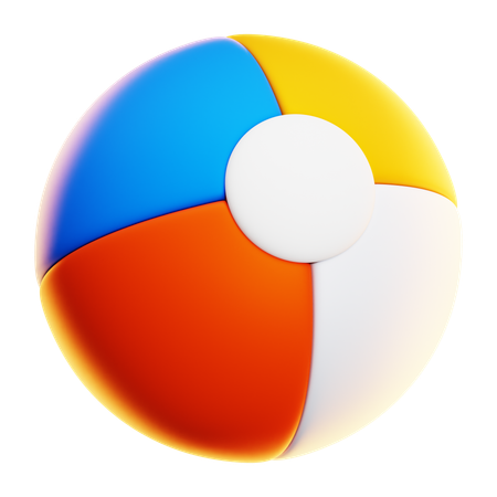 Beach Ball  3D Icon