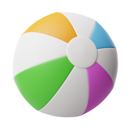 Beach ball  3D Icon