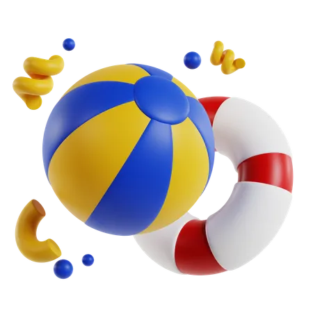 Beach Ball  3D Icon