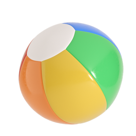 Beach Ball 3D Icon