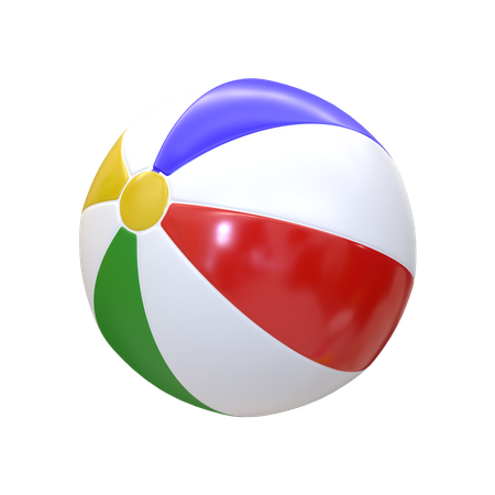 Beach Ball  3D Illustration