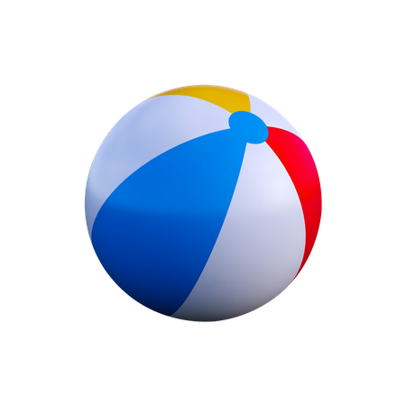 Beach Ball  3D Illustration