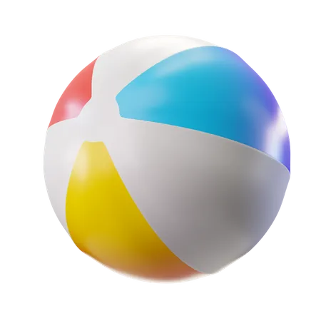 Beach Ball  3D Illustration