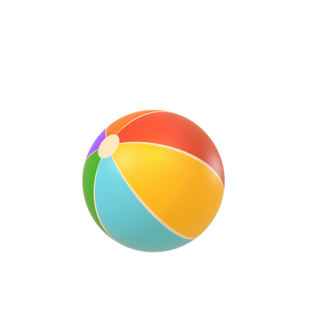 Beach Ball  3D Illustration