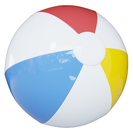 Beach Ball  3D Illustration